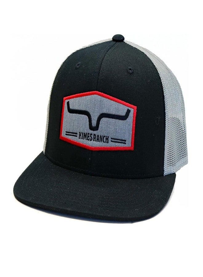 Kimes Ranch Unisex Replay Trucker Hat Embroidered Logo Hayseed Patch Adjustable Snapback One-Size Hat (Cotton,Apparel,Navy,mens,KimesRanch,REPLAY,1,1,1851614,Apparel,HAT,KimesRanch,OneSize,KimesRanch) - Image 2